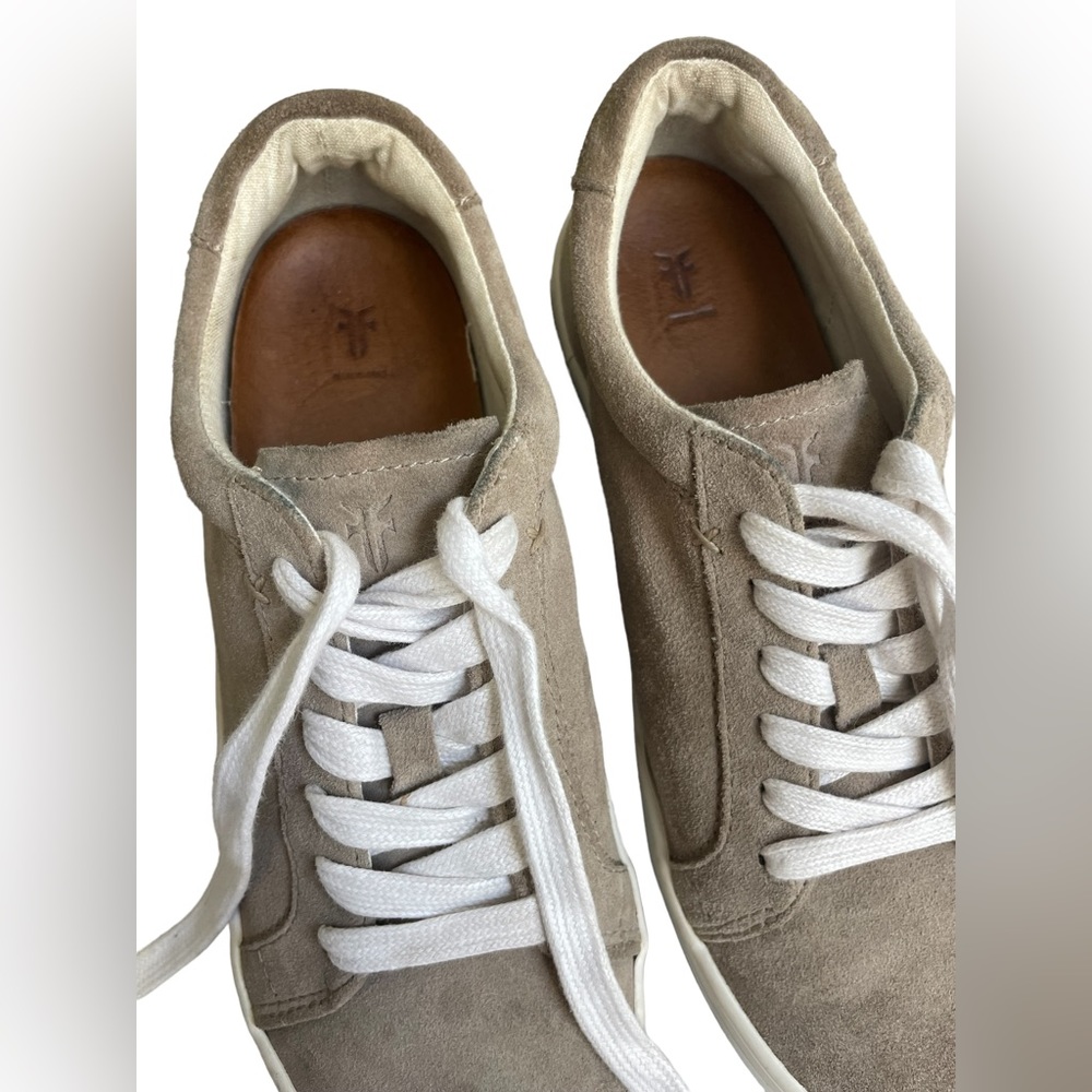Frye Womens Shoes Frye Kerry Suede Low Lace Up Sneakers Sz8 - Picture 12 of 12